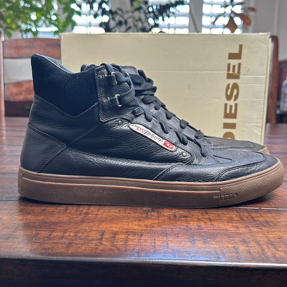 Diesel Claw King Genuine Leather Sneakers 13 - Picture 2 of 10